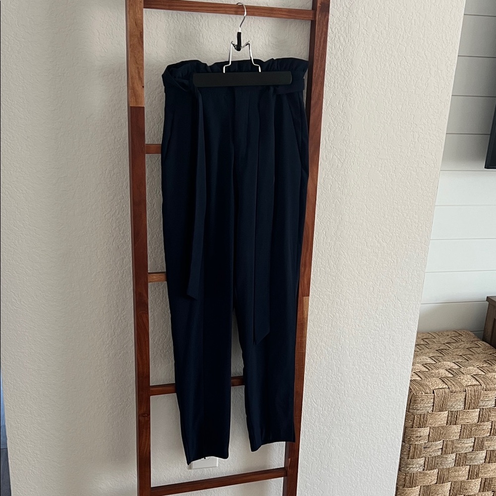 Elegant Navy Blue Women's Pants